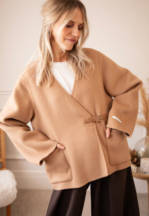 Manon Buckle Camel - Jacket