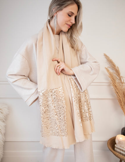 Glow Around Beige - Scarf