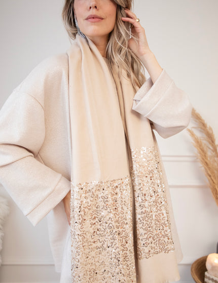 Glow Around Beige - Scarf