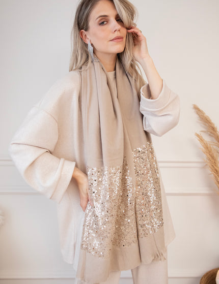 Glow Around Taupe - Scarf