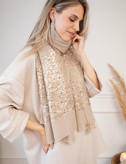 Glow Around Taupe - Scarf