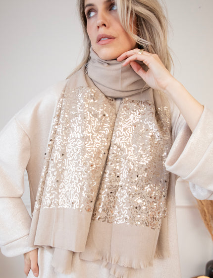 Glow Around Taupe - Scarf