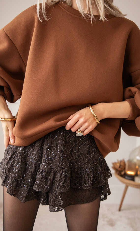Skort - Shimmer In Lace - Dunkelbraun