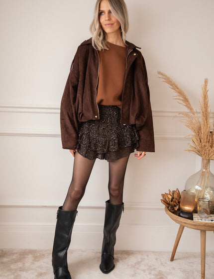 Bowie Suede Choco - Jacket