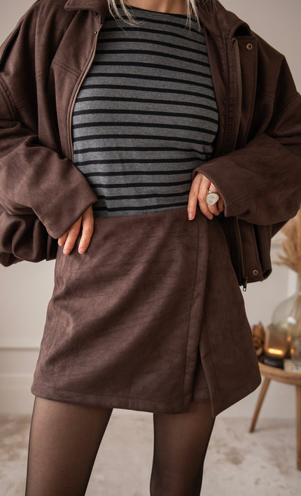Skort - Sienna Suede - Choco