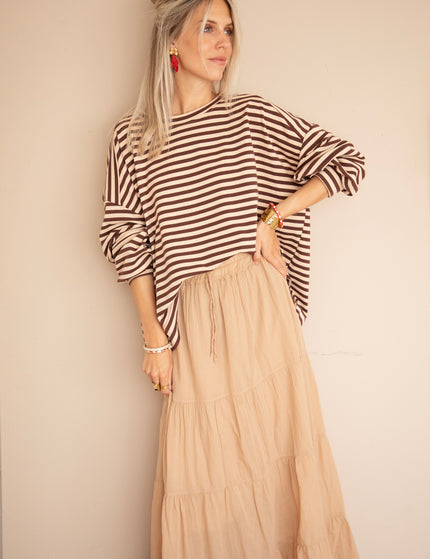 Soraya Beige - Maxi Rok