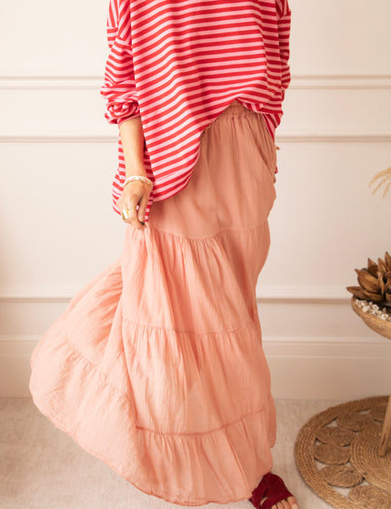 Soraya Powder Pink - Maxi Rok