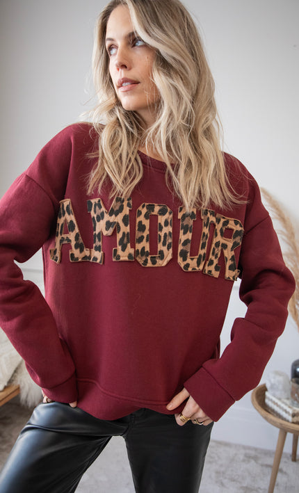 Amour Wild Burgundy - Sweater