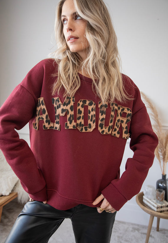 Amour Wild Burgundy - Sweater