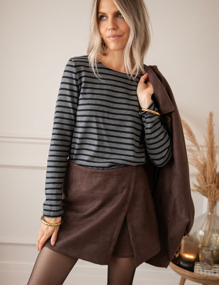 Skort - Sienna Suede - Choco