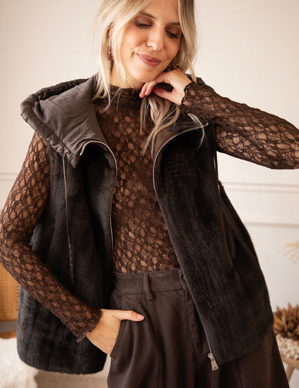 Lace Layer Brown - Longsleeve