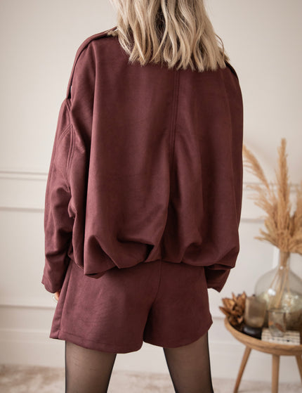 Sienna Suede Bordeaux - Skort