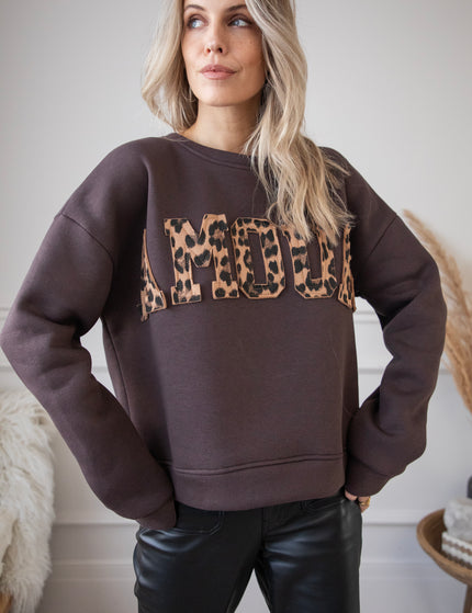 Amour Wild Dark Brown - Sweater