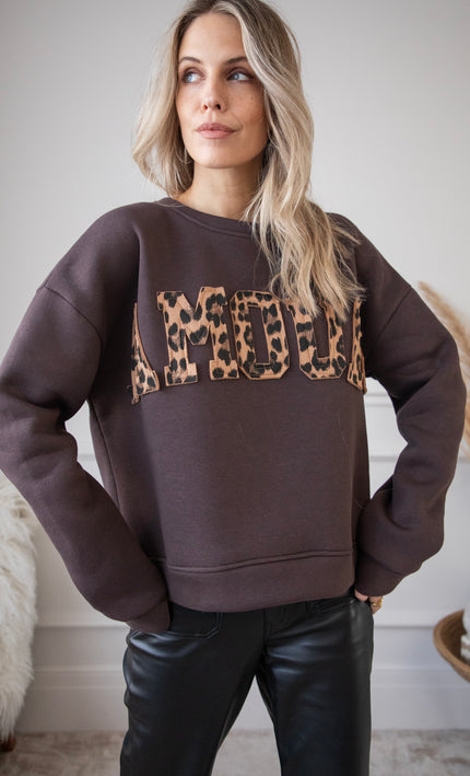 Amour Wild Dark Brown - Sweater