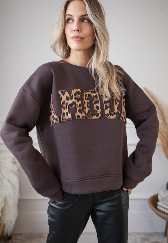 Amour Wild Dark Brown - Sweater