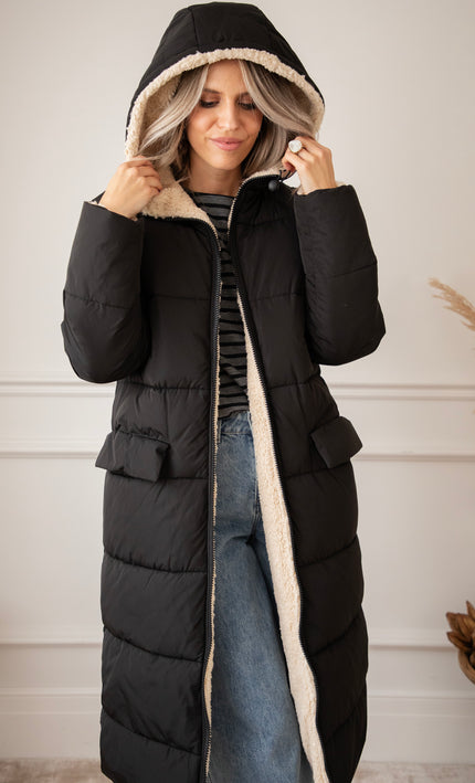 The Reversible Black/Beige - Coat