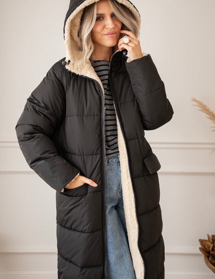 The Reversible Black/Beige - Coat