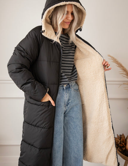 The Reversible Black/Beige - Coat