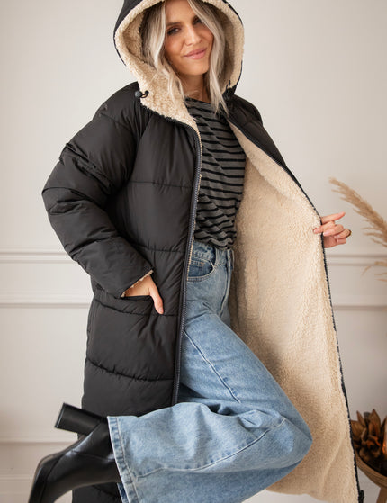 The Reversible Black/Beige - Coat