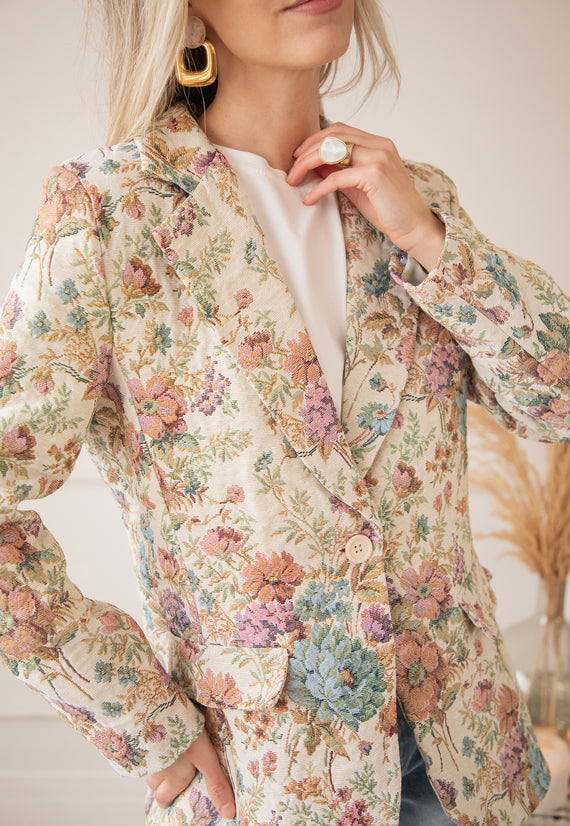 Rosy Belle Beige/Pink - Blazer