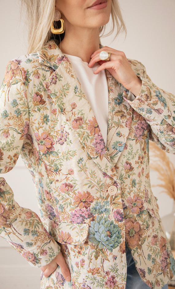 Rosy Belle Beige/Pink - Blazer