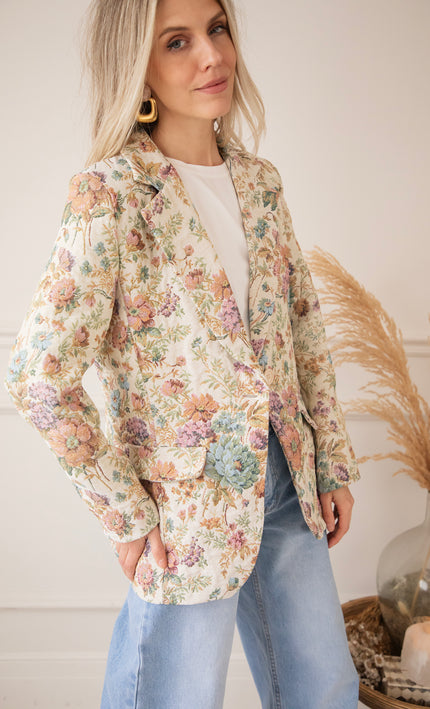 Rosy Belle Beige/Pink - Blazer