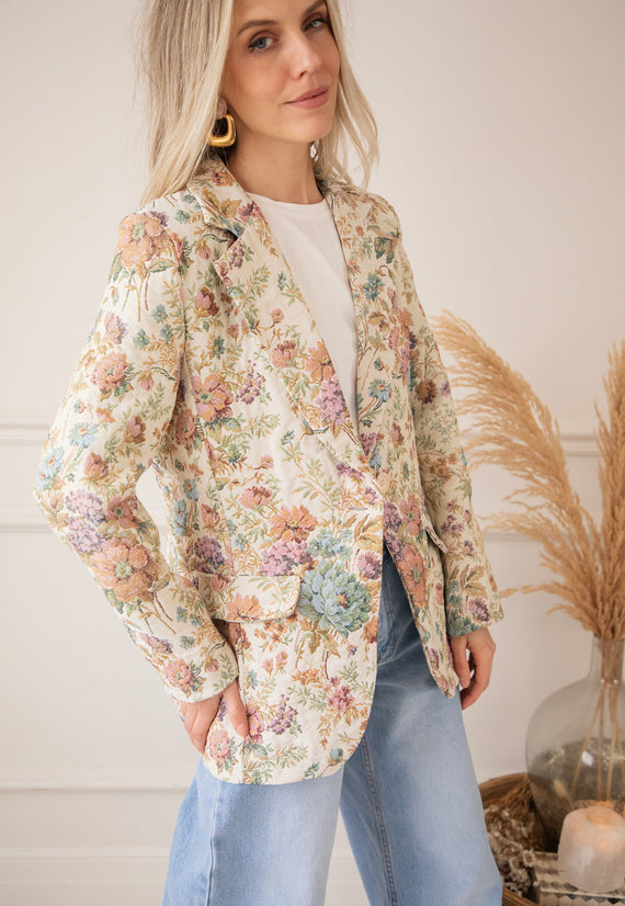 Rosy Belle Beige/Pink - Blazer