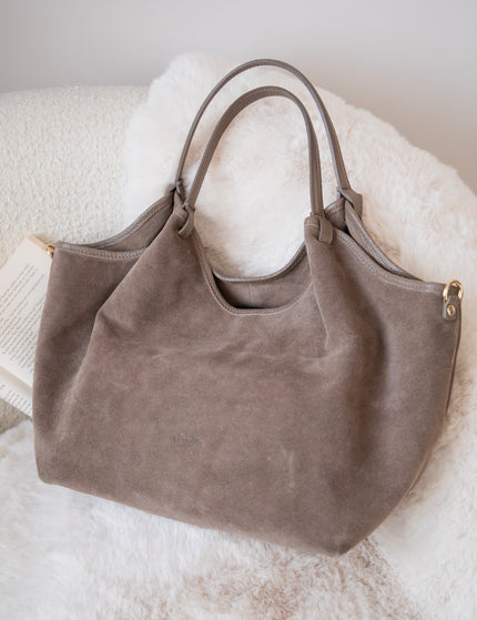 Syma Suede Taupe - Handtas