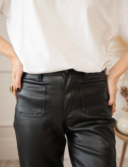 Leatherally Black - Broek