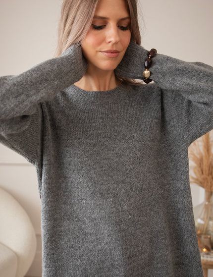 Coziya Grey - Sweater Dress