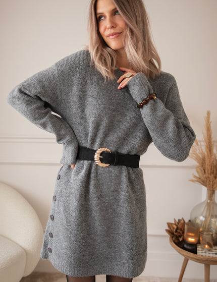 Coziya Grey - Sweater Dress
