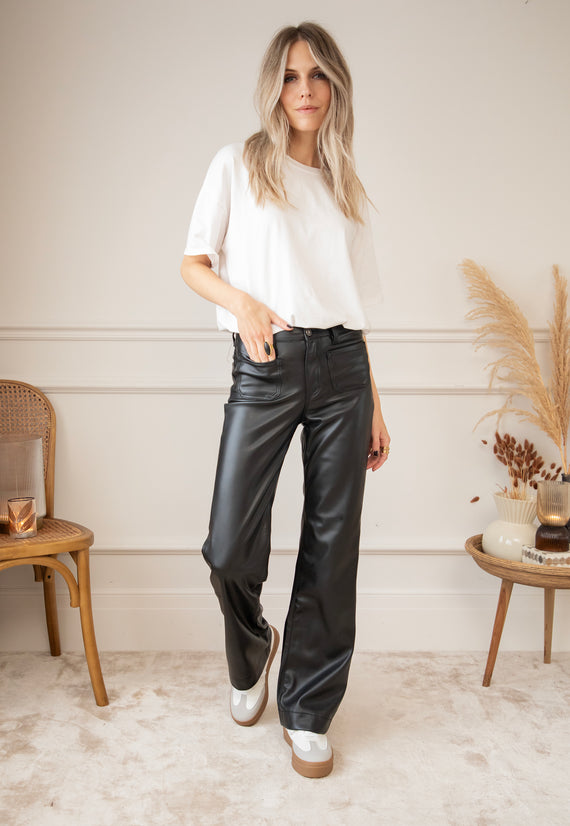 Leatherally Black - Broek