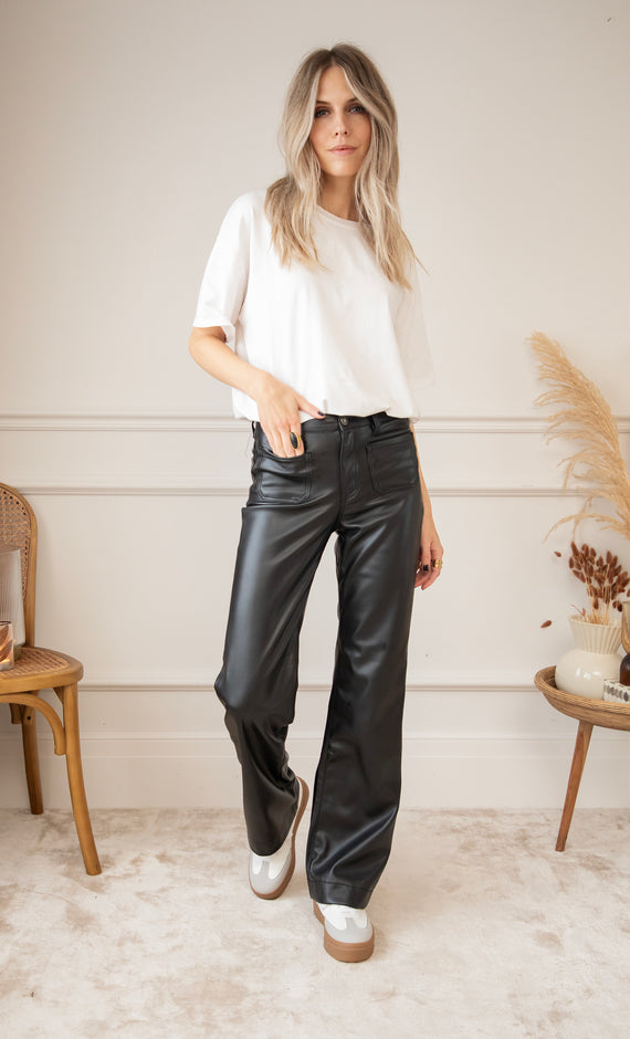 Leatherally Black - Broek