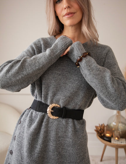 Coziya Grey - Sweater Dress