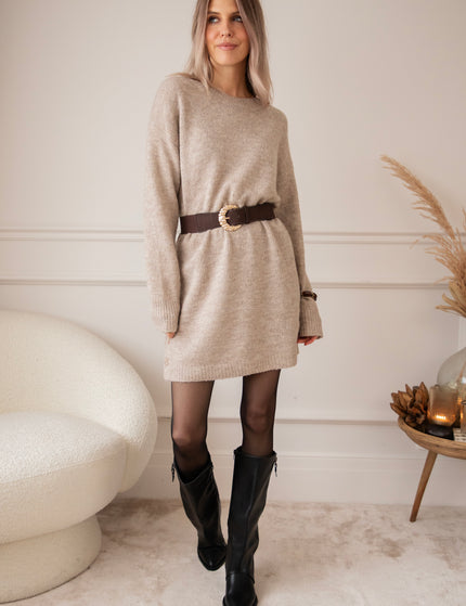 Coziya Café Au Lait - Sweater Dress