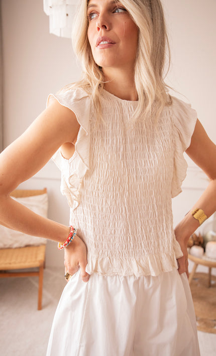 Top - Ruelle - Beige
