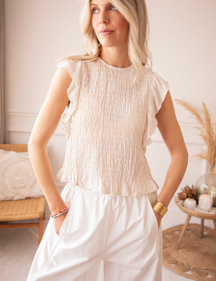 Top - Ruelle - Beige