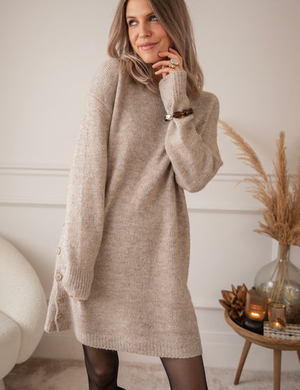 Coziya Café Au Lait - Sweater Dress