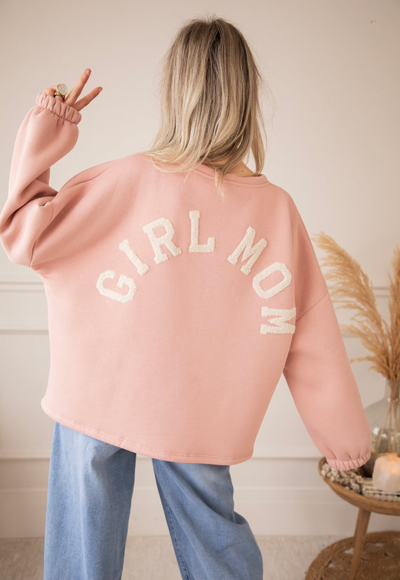 Lily Girl Mom Baby Pink/Beige - Sweater