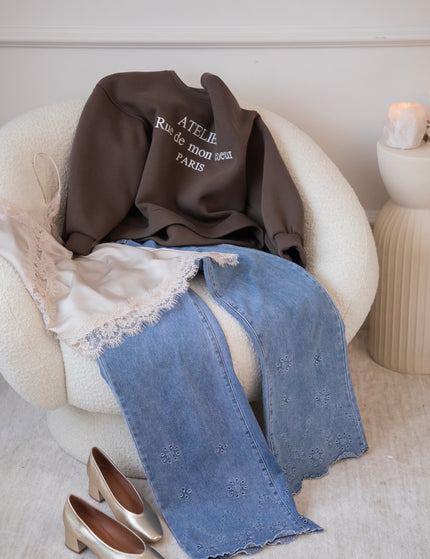 Rue De Mon Coeur Brown - Sweater