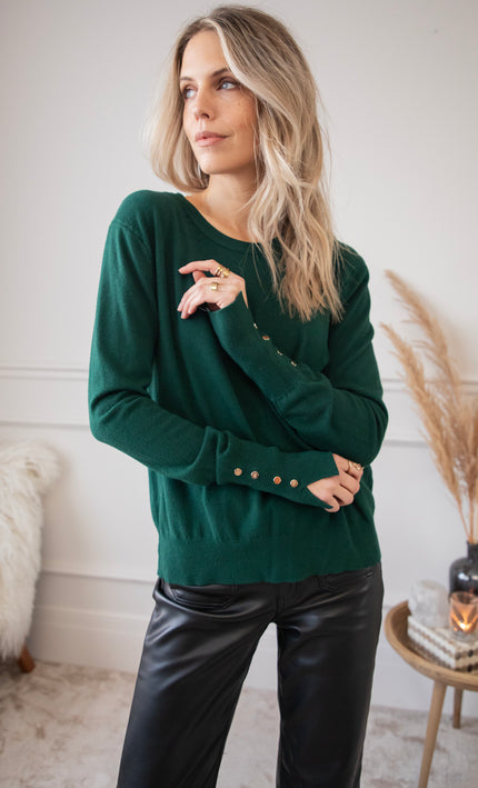 Get Your Basic Dark Green - Sweater