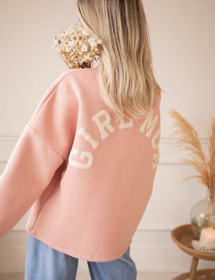 Lily Girl Mom Baby Pink/Beige - Sweater