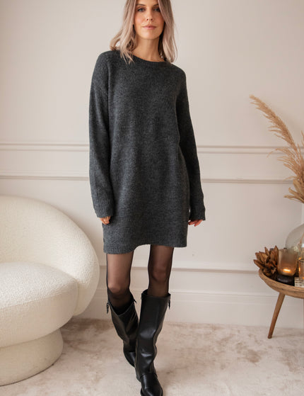 Coziya Dark Grey - Sweater Dress