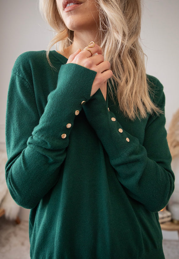 Get Your Basic Dark Green - Sweater