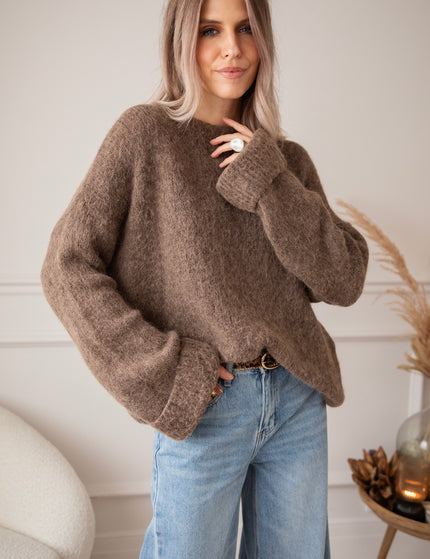 Pullover - Basic Emily - Braun