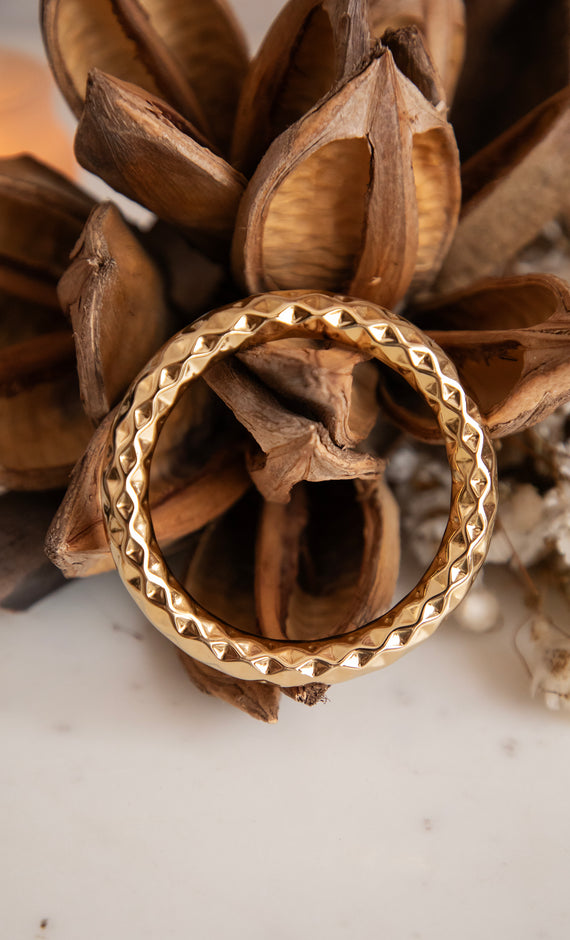 Wave Bangle Gold - Bracelet