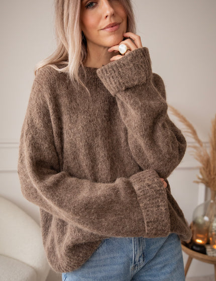 Pullover - Basic Emily - Braun