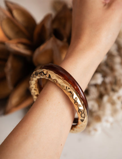 Wave Bangle Gold - Armband