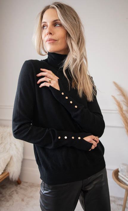 Get Your Basic Turtle Black - Sweater