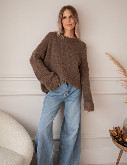 Pullover - Basic Emily - Braun